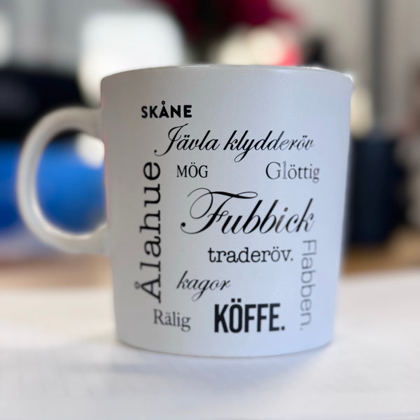 SKÅNSKA. Mugg  [Svarta / Vita]