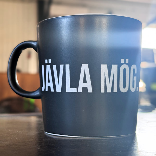 JÄVLA MÖG. Mugg [Svarta / Vita]